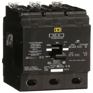 SQUARE D EJB34035 Bolt On Circuit Breaker Ejb 35 Amp 480vac 3p 65kaic@480v | AG8NDZ