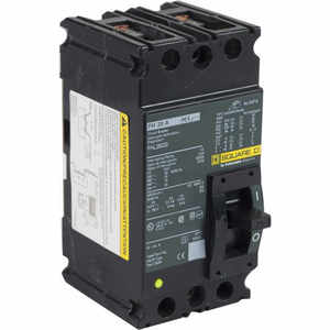 SQUARE D FHL26020 Leistungsschalter-Durchführung, 20 Ampere, 600 V Wechselstrom, 2p, 25 kaic bei 480 V | AG8NPH