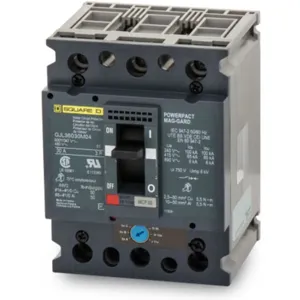 SQUARE D GJL36030 Circuit Breaker Feed-thru 30 Amp 600vac 3p 65kaic@480v | AG8NYX