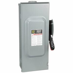 SQUARE D H223NRB Safety Switch, Fusible, 100 A, Three Phase, 240V AC, Galvanized Steel, Indoor/Outdoor | CU4GHF 1H333