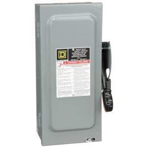 SQUARE D H322N Safety Switch, Fusible, 60 A, Three Phase, 240 Vac, Galvanized Steel, Indoor | CU4GGW 1H338