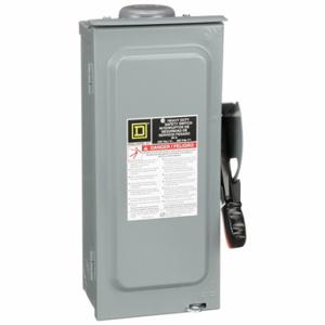 SQUARE D H322NRB Safety Switch, Fusible, 60 A, Three Phase, 240 Vac, Galvanized Steel, Indoor/Outdoor | CU4GGY 1H339