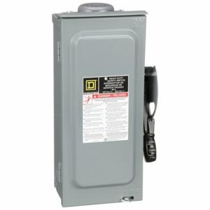 SQUARE D H361NRB Safety Switch, Fusible, 30 A, Three Phase, 600 Vac, Galvanized Steel, Indoor/Outdoor | CU4GGT 1H348