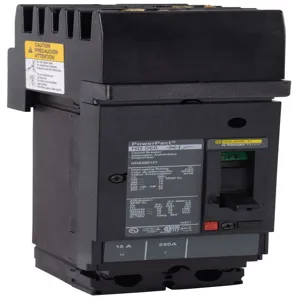 SQUARE D HDA260154 Molded Case Circuit Breaker, 15A, 2P, 600VAC, BC Phase | CE6JKU