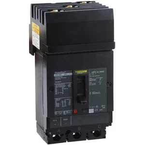 SQUARE D HJA36100 Circuit Breaker, 100A, 3 Pole, 600VAC, 25KA, I-Line, Thermal Magnetic | AG8PLU