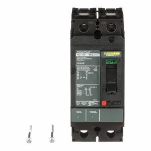 SQUARE D HDL26100 Circuit Breaker 100a 2p 600vac Lug | AF6PQK 1MAK5