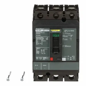 SQUARE D HDL36025 Circuit Breaker 25a 3p 600vac Lug | AF6PRD 1MAU4