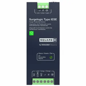 SQUARE D HFNF120IESE005 Surge Protection Device, Single Phase, 120VAC, 2 Poles, 3 Wires, L-N | CU4GJB 800DP7