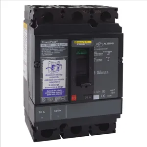 SQUARE D HJL36025 Circuit Breaker Feed-thru 25 Amp 600vac 3p 65kaic@480v | AG8PNM