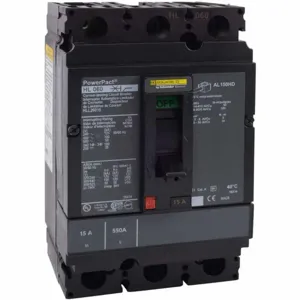 SQUARE D HLL26050 Circuit Breaker Feed-thru 50 Amp 600vac 2p 100kaic@480v | AG8PTH