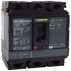 SQUARE D HLL26050 Circuit Breaker Feed-thru 50 Amp 600vac 2p 100kaic@480v | AG8PTH