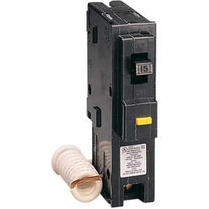 SQUARE D HOM115GFI Plug-In Circuit Breaker, 1 P, 10 kAIC | AA9GHW 1D341