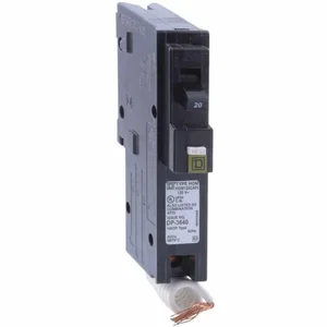 SQUARE D HOM120CAFI Plug In Circuit Breaker 20a 1 Pole 10ka 240v | AF6FXK 12R453