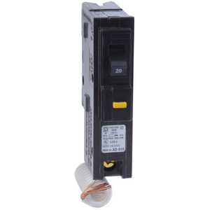 SQUARE D HOM120GFI Plug In Circuit Breaker 20a 1p 10ka 240v | AA9GHY 1D343