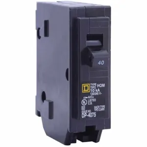 SQUARE D HOM140 Plug In Circuit Breaker 40a 1p 10ka 240v | AA9GJA 1D345