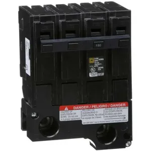 SQUARE D HOM2200BB Plug In Circuit Breaker Hom 200 Amp 240vac 2p 10kaic@240v | AG8PZB