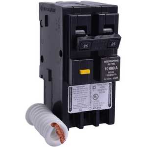 SQUARE D HOM225GFI Plug-in Circuit Breaker, 25 A, 2p, 10kA@240 V | AF9HDY 2GNY1