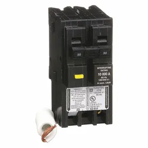 SQUARE D HOM230GFI Plug In Circuit Breaker 30a 2p 10ka 240v | AA9GJK 1D355