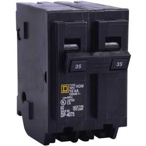 SQUARE D HOM250 Plug In Circuit Breaker 50a 2p 10ka 240v | AA9GJN 1D358