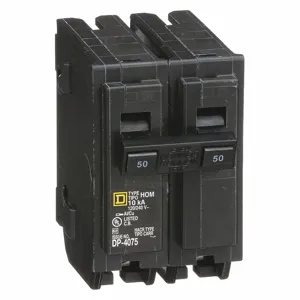 SQUARE D HOM250 Plug In Circuit Breaker 50a 2p 10ka 240v | AA9GJN 1D358