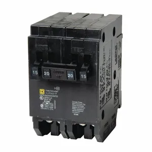 SQUARE D HOMT1515215 Plug In Circuit Breaker Hom 15 Amp 240vac 10kaic@240v | AG8PZG