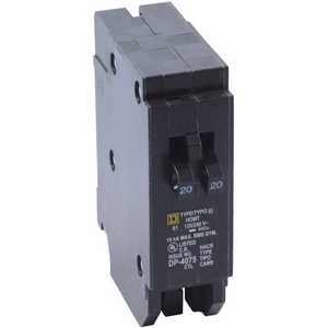 SQUARE D HOMT2020 Plug In Circuit Breaker 20a 1p 10ka 240v | AA9GJV 1D365