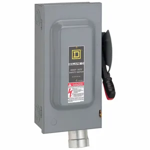 SQUARE D HU362AWH Safety Switch 600VAC 3PST 60 Amps AC | AH2PGN 2JYR7