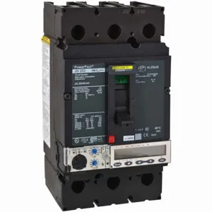 SQUARE D JGL36250U44X Circuit Breaker, 250 A, 600 VAC, 3p, Box Lug | AF6GDE 14G984