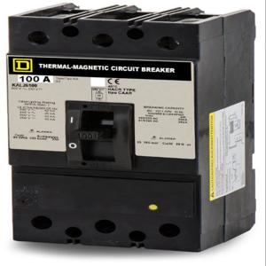 SQUARE D KAL26100 Circuit Breaker Feed-thru 100 Amp 600vac 2p 25kaic@480v | AG8QWJ