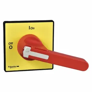 SQUARE D KCF3PZ 90 mm X 90 mm Red+Yellow Oper 4Hole Mtg, Will Accept 1 to 3 Padlocks | CU4FXU 48U419