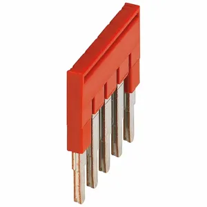 SQUARE D NSYTRAL25 Plug-In Bridge, Red, 5 Poles | CU4GBL 795ZZ9