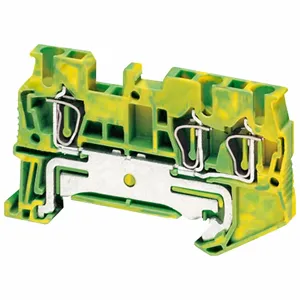 SQUARE D NSYTRR23PE Terminal Block, Spring, 20 A Current, Grounding, Green/Yellow | CV3WGL 796A36