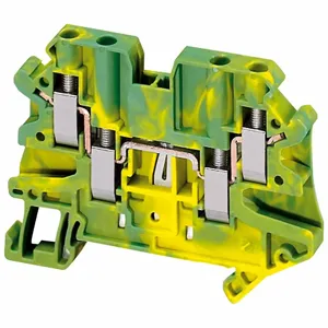 SQUARE D NSYTRV44PE Screw Terminal, Screw Clamp, 20 A Current, Grounding, Green/Yellow | CV3WFG 796A28