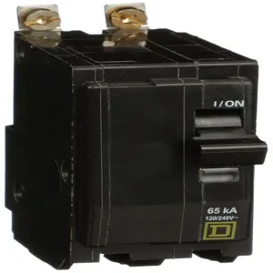 SQUARE D QHB215 Miniature Circuit Breaker, 2 Pole, 15A, 65kAIC at 240V | CE6HRA