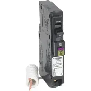 SQUARE D QO120PDF Mini Circuit Breaker, 20A, 1P, 10kAIC at 240V, 1 Phase | CE6HPW