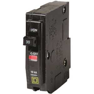 SQUARE D QO130 Plug In Circuit Breaker, 30A, 120/240V AC, 1 Pole | AA9GFC 1D239