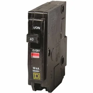 SQUARE D QO140 Plug In Circuit Breaker 40a 1p 10ka 240v | AA9GFG 1D243