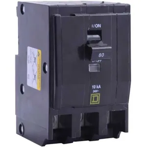 SQUARE D QO380VH Plug In Circuit Breaker 80a 3p 22ka 240v | AF9HAY 2GNG6