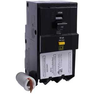 SQUARE D QO315GFI Plug In Circuit Breaker, 120 VAC, Toggle, Pressure Plate | AG7GAU 6RHG1