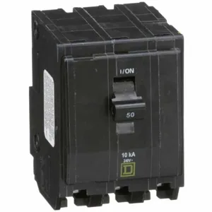 SQUARE D QO350 Plug-In Circuit Breaker, 50 A, 3p, 10kA, 240 VAC | AA9GHG 1D327