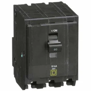 SQUARE D QO360 Miniature Circuit Breaker, 60A, 3 Pole, 10KA, 240V, Plug In Mount | AA9GHH 1D328