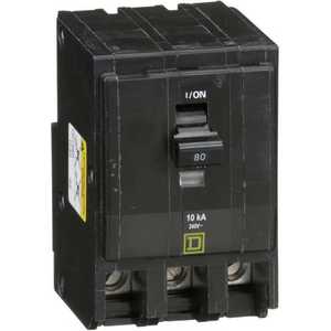 SQUARE D QO380 Plug In Circuit Breaker 80a 3p 10ka 240v | AA9GHK 1D330