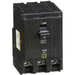 SQUARE D QO390 Plug In Circuit Breaker 90a 3p 10ka 240v | AA9GHL 1D331