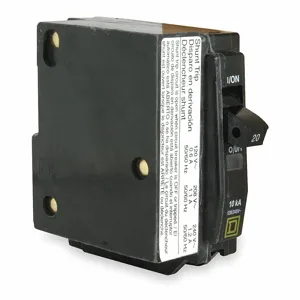 SQUARE D QO1101021 Plug In Circuit Breaker 10a 1p 10ka 240v | AF9GWN 2GLP2