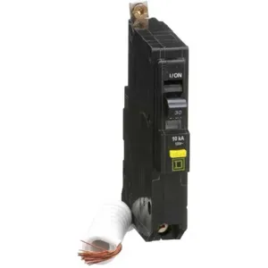 SQUARE D QOB130GFI Miniature Circuit Breaker, 30A, 1 Pole, 120VAC, 10KA, Bolt On Mount | AF9FPF 2DH03