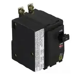 SQUARE D QOB220-2100 Bolt-On Circuit Breaker, 120 / 240VAC, 2 Pole, 20A, 10kAIC | CE6HUD