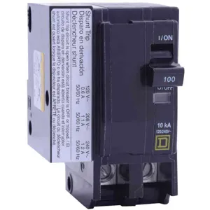 SQUARE D QO2801021 Plug In Circuit Breaker 80a 2p 10ka 240v | AF9GXZ 2GLW4