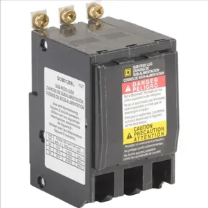 SQUARE D QOB3125SL Mini Circuit Breaker Accessory, 125A, 3P, 10kAIC at 240V | CE6HRQ