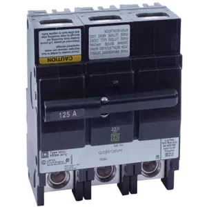 SQUARE D QOB3125VH Circuit Breaker 125a | AF9FQV 2DM83