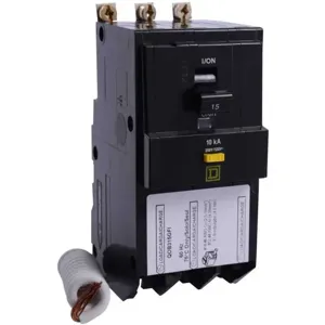 SQUARE D QOB315GFI Bolt On Circuit Breaker 15a 3p 10ka 120v | AG7FXH 6PHL6